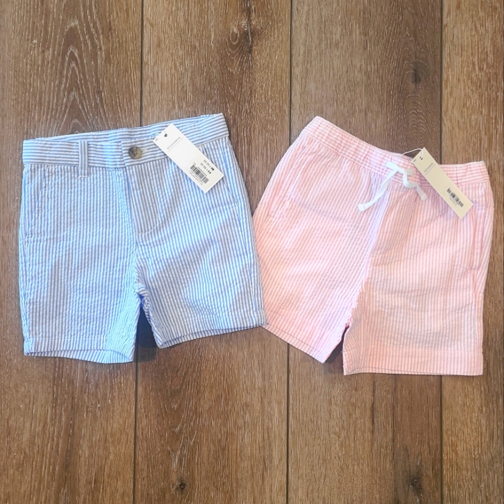 Janie and Jack NWT seersucker shorts size 18-24 months